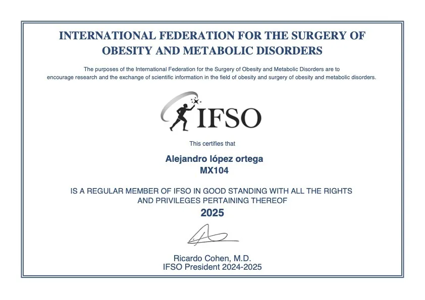 IFSO Certificate 2025